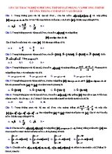 125 câu trắc nghiệm Hình học 12 - Bài 3 Phương trình mặt phẳng đường thẳng trong không gian